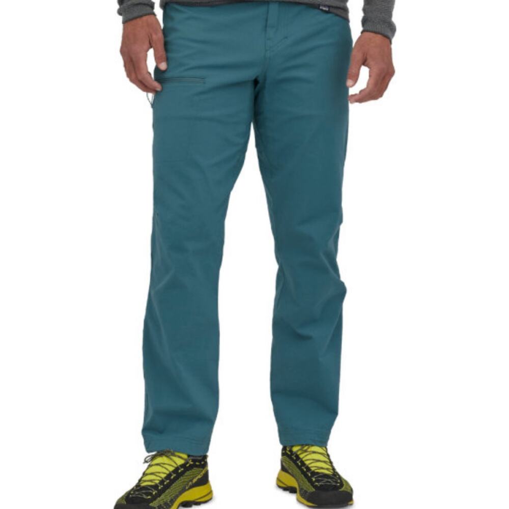 Patagonia Venga Rock Pants Joggers Climbing Zip Pockets Abalone Blue 40x32
